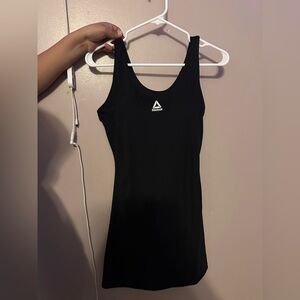 Reebok Black Performance Tank Dress with Logo